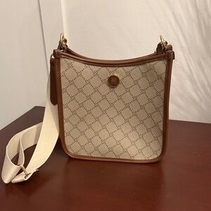 Nine West Elegant Beige and Brown Crossbody Bag